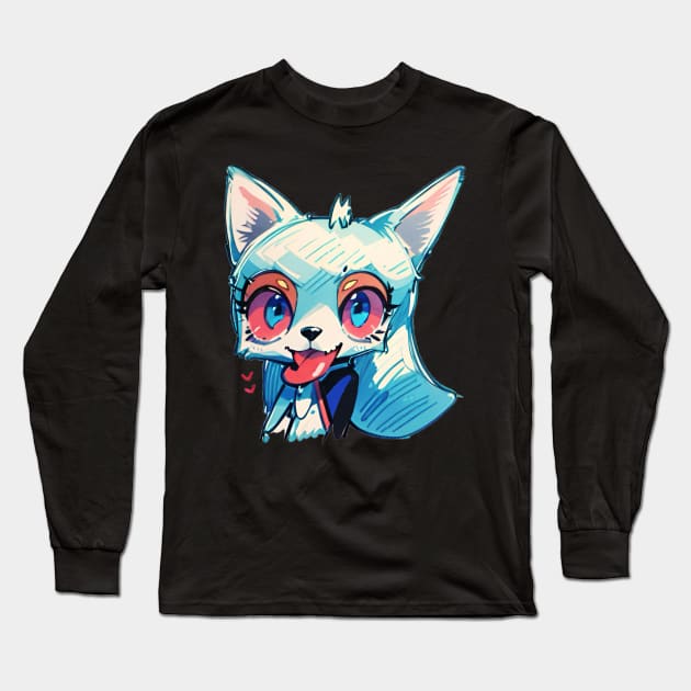 Purr Fection Long Sleeve T-Shirt by L'Appel du Vide Designs by Danielle Canonico